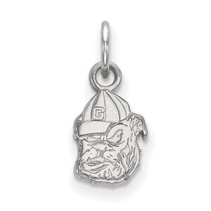 10k White Gold U. of Georgia XS (Tiny) Mascot Charm or Pendant